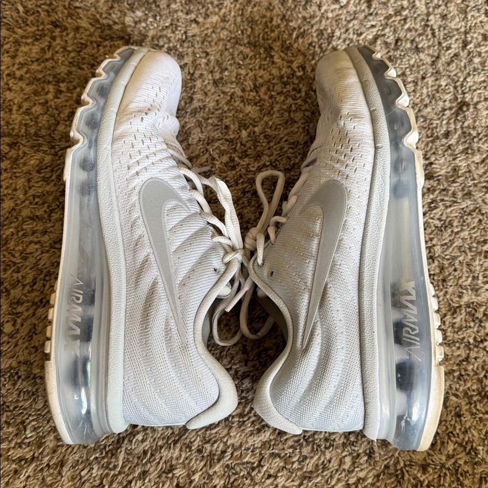 Nike Air Max Women’s 8 2017 Pure Platinum Grey Running Athletic Sneaker‎ Shoes - Picture 6 of 8